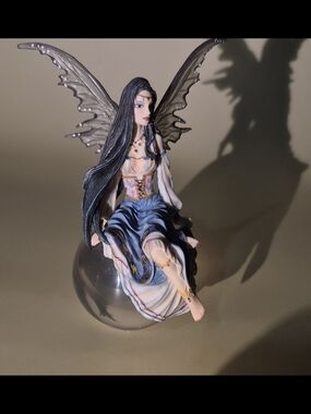 Blue and White Fairy Figurine Decorative Sculpture